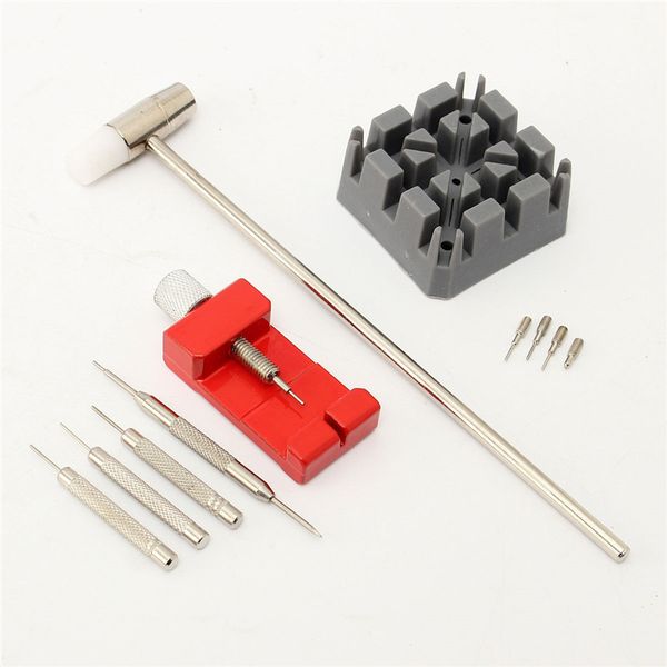 

11pcs/lot watch strap holder link pin remover hammer spring bar pins repair tool