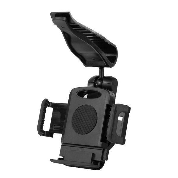 

universal 360 car clip sun visor cell phone holder mount stand suporte para celular for iphone 4 4s 5 5s 6 plus gps mp3 mp4