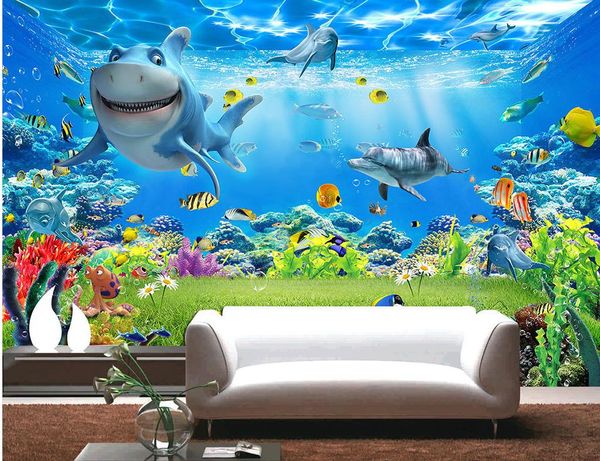 Fashion Decor Home Decoration For Bedroom Underwater World Space Background Mural 3d Wallpaper 3d Wall Papers For Tv Backdrop 3d Desktop Wallpaper 3d