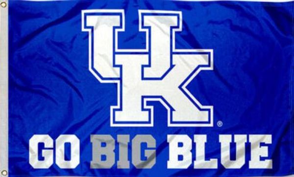 

Кентукки Великобритания дикие кошки идут большой синий флаг баннер 150 см * 90 см 3 * 5