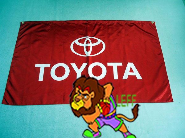 

флаг Тойота для выставки Тойота автомобиля , может изготовленный на заказ архив печати,размер 90X150CM,полиэфир 90*150cm 100% polyster 100%, цифровое печатание