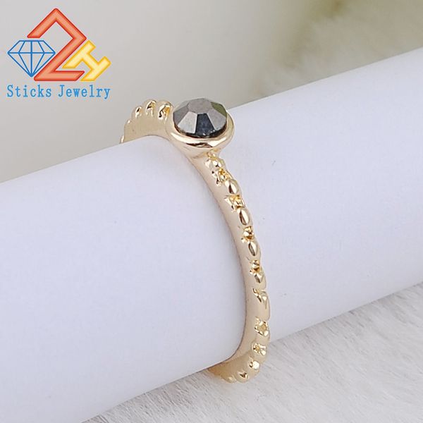 

new ladies single ring alloy ring 100% green material 1pcs / lot large drop in shipping, Golden;silver