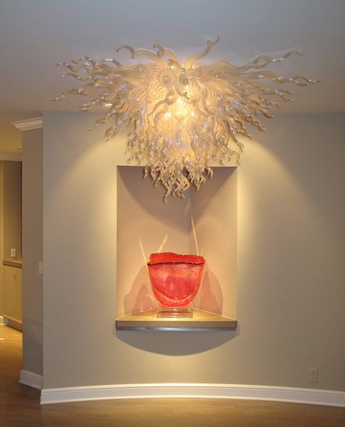 

100% mouth blown borosilicate fashion victorian high ceiling excellent crystal light style murano glass pendant light