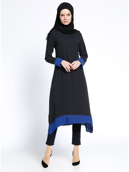

new arrival muslim women long sleeve black abaya dress islamic clothing modest jilbab dubai robe chiffon djellaba, Red