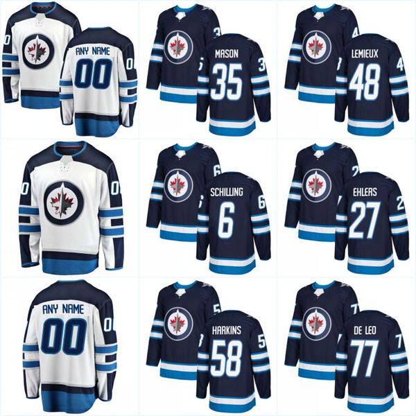 

2018 new season 27 nikolaj ehlers 17 adam lowry 13 brandon tanev 40 joel armia winnipeg jets home custom hockey jerseys, Black;red
