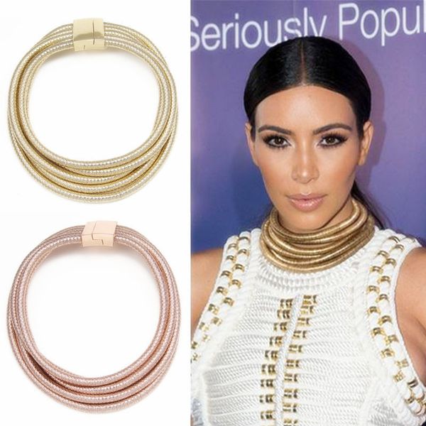 

Звезда Же Дизайн Ким Кардашян Воротник Колье Ожерелья Для Женщин Заявление Ювели