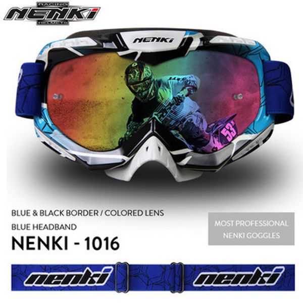 

nenki lunettes motocross glasses moto men women motorcycle goggles helmet glasses off-road dirt bike atv mx bmx dh mtb eyewear, Black