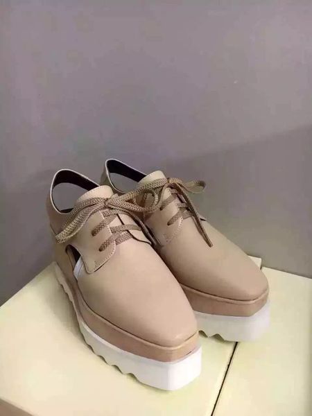 

stella mccartney sandals shoes nude soft genuine leather women platform elyse nina, Black