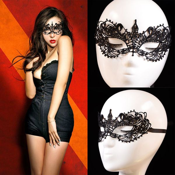 Yeni Seksi Dantel Parti Maskeleri Kadınlar Bayanlar Kızlar Cadılar Bayramı Noel Cosplay Kostüm Masquerade Dans Sevgililer Yarım Yüz Maskesi WX-M02