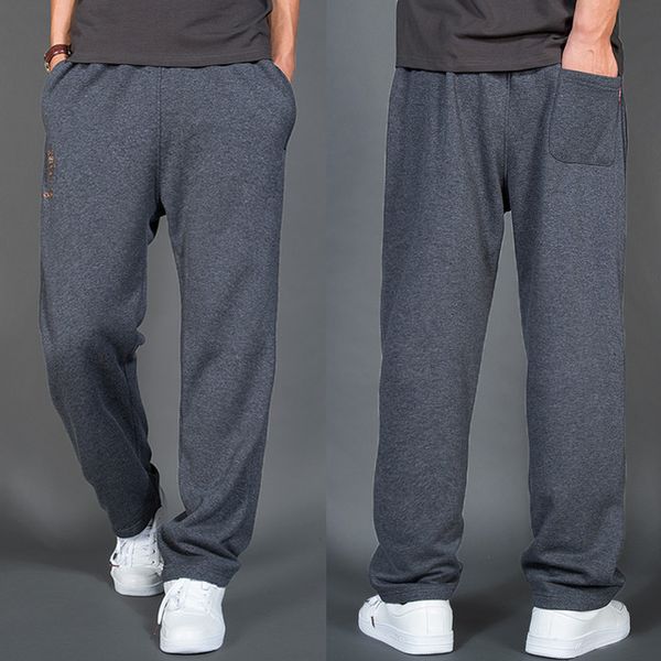 

wholesale- 2017 new arrival spring pants plus velvet male loose casual man fashion super large plus size xl 2xl 3xl 4xl 5xl, Black