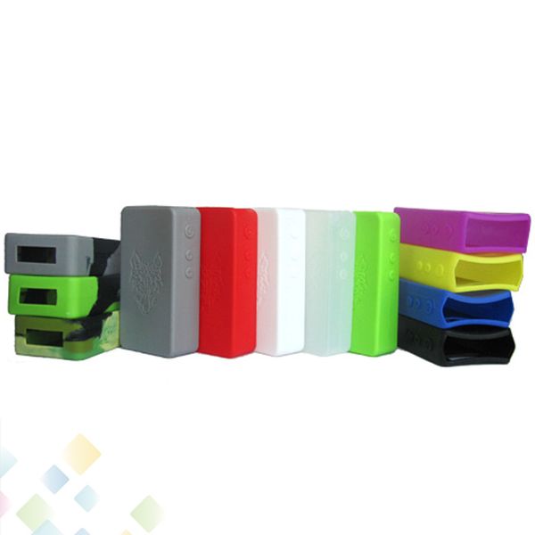 

Silicone Case Snow Wolf Silicon Bag Colorful Rubber Sleeve Protective Cover silica gel Skin For Snowwolf 200W TC Box Mod DHL Free