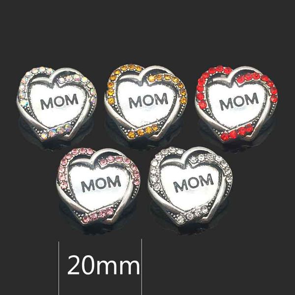 

высокое качество мама кнопка w306 18мм 20мм горный хрусталь металла стопорного кнопки ожерелье браслет ювелирных изделий для ювелирных издел