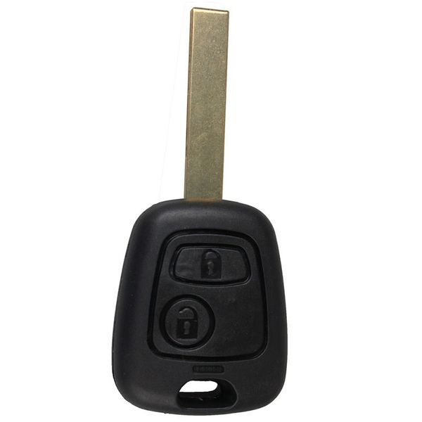 

2 button transponder key shell remote key fob case for peugeot 107 207 307 407 tire pressure alarm car-styling