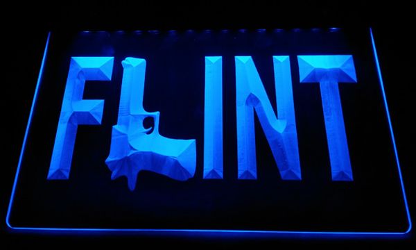 

L 2479 b flint led neon light ign decor drop hipping whole ale 6 color to choo e