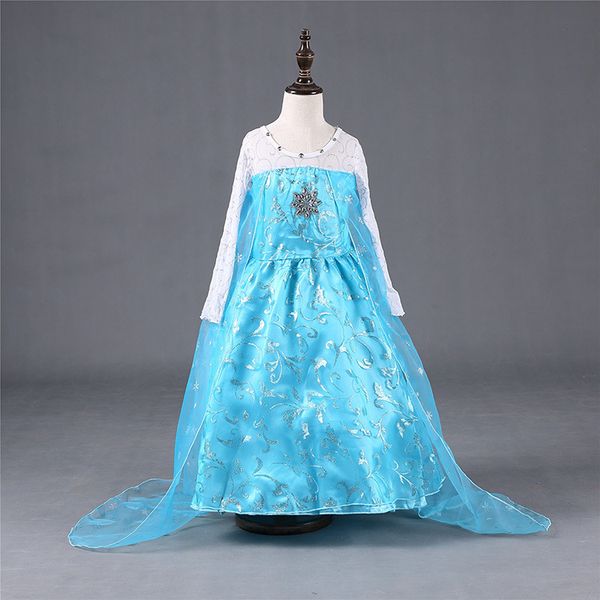 

children girls fever dresses cosplay costume party dresses diamond blue snowflake dress holloween xmas clothing px-a09, Red;yellow