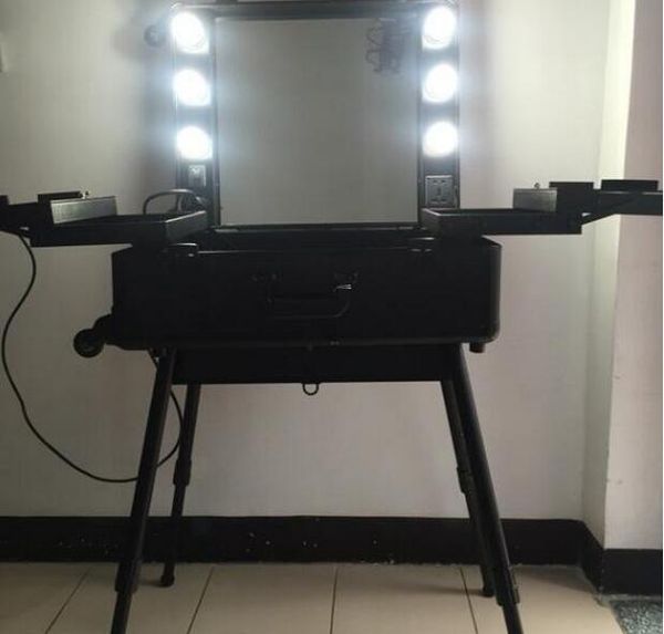 Makeup Artist Mirror Case Saubhaya - Makeup Train Case With Mirror And Lights Makeup Artist Mirror Case Saubhaya - Makeup Train Case With Mirror And Lights