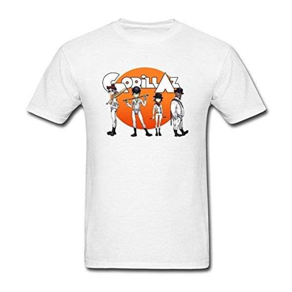 

Мужская Gorillaz Заводной оранжевый искусство футболка
