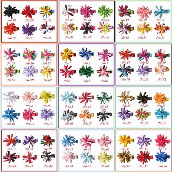 

30pcs blessing good girl 1.5" corker hair accessories bow use 1/8" ribbon 72 no