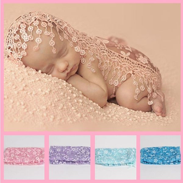 

wholesale - lace decoration newborn baby clothing baby clothes lace soft baby pgraphy clothing comfortable baby wrapped cloth a0521