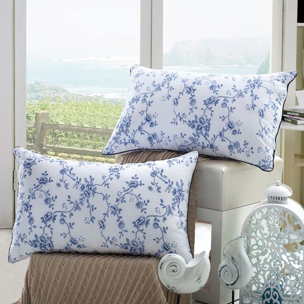 2017 New Listing Blue Pattern Microfiber Pillow Bedding Pillow