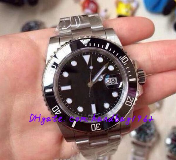 

new luxury watches man watches wholesale fashion watches series 116610 ln (black) mechanical men's watch wristwatch, Slivery;brown