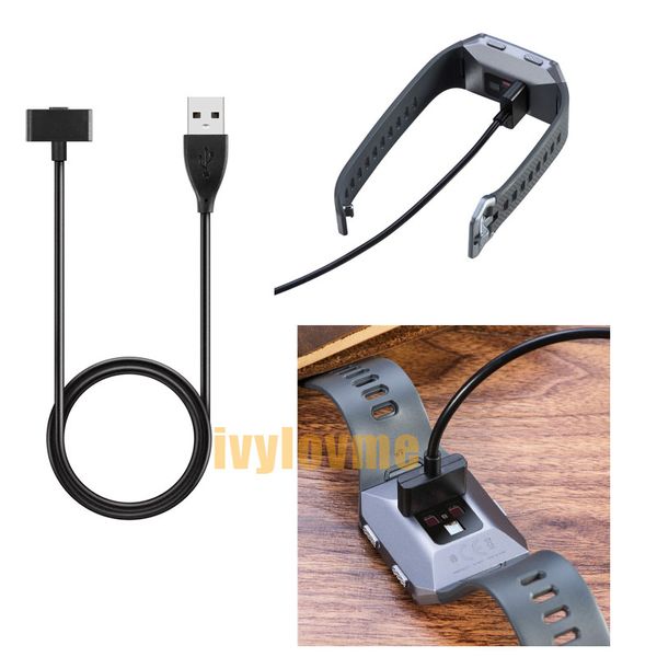 Cabo de carregamento de dados do carregador USB magnético para o cabo USB de carregamento iônico da Fitbit com chip 1m 30cm