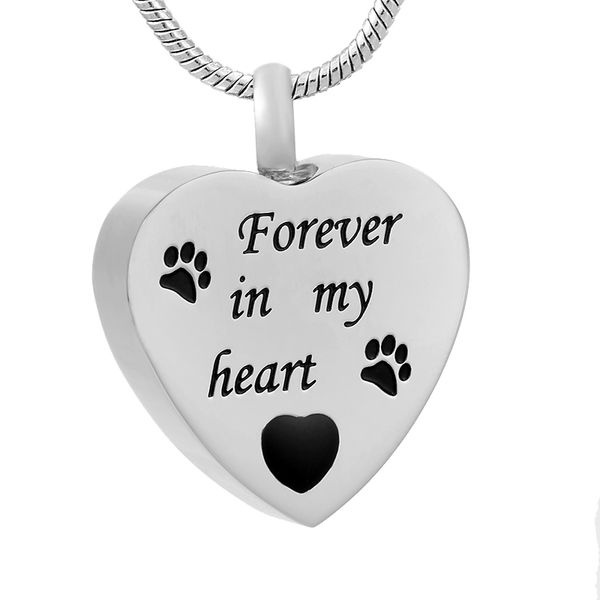 

ijd9704 heart 316l stainless steel necklace blank engrave ashes keepsake urn necklace memory cremation jewelry, Silver