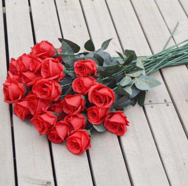 

halloween christmas flowers silk home artificial flowers rose home simulation heads party decorative flower accessories rose decorations