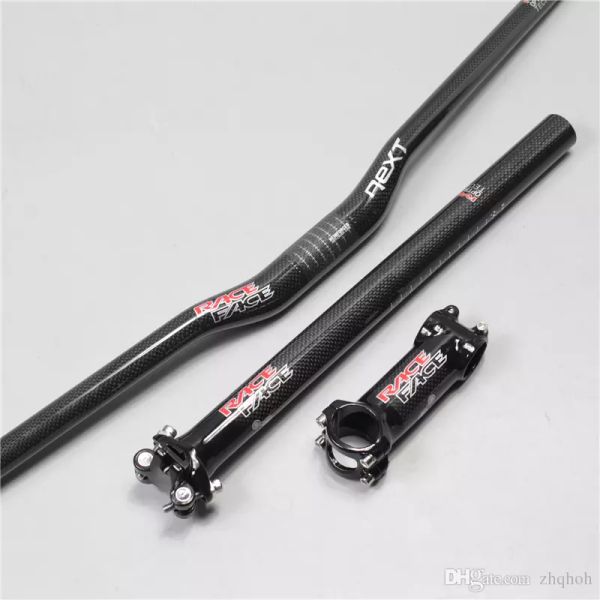 31.8*720mm 3K De Fibra De Carbono Guidão Bicicleta Bike Ciclismo UPB Riser Bar Preto Lj