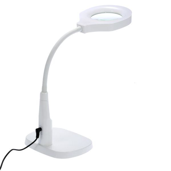 2019 Hands Free Loupe Flexible Magnifying Glass With Light Versatile 2 In 1 Lighted Magnifier Desk Lamp Clamp And Base Holder From Allmall