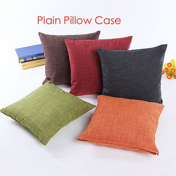 Plain Candy Color 40g Cotton Linen Blank Cushion Cover Blank Pillow Mesmerizing Blank Pillow Covers Wholesale Plain Candy Color 40g Cotton Linen Blank Cushion Cover Blank Pillow Mesmerizing Blank Pillow Covers Wholesale