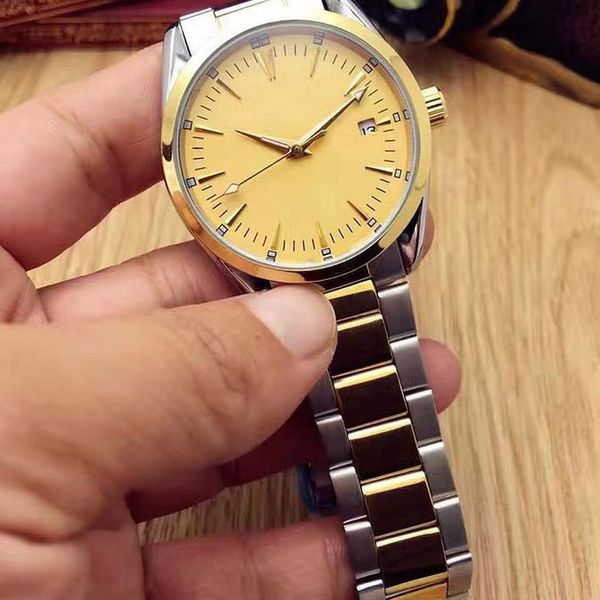 

new arrival business mens watches fashion stainless steel band calendar dial mechanical automatic wrist watch for men gift relojes, Slivery;brown