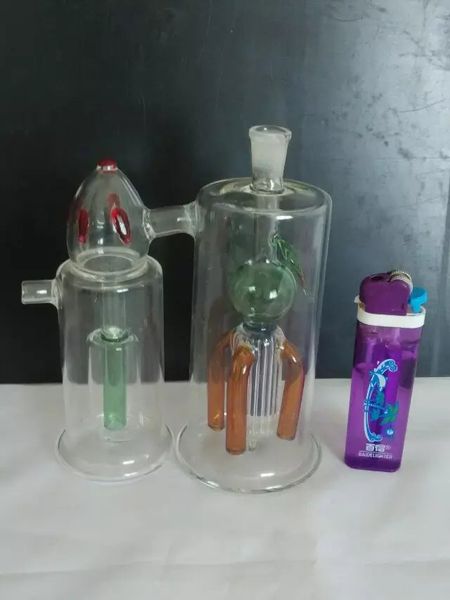 A-29 Height Bongglass Klein Recycler Oil Rigs Wasserpfeife Duschkopf Perc Bong Glaspfeifen Wasserpfeifen – Fleisch und Blut