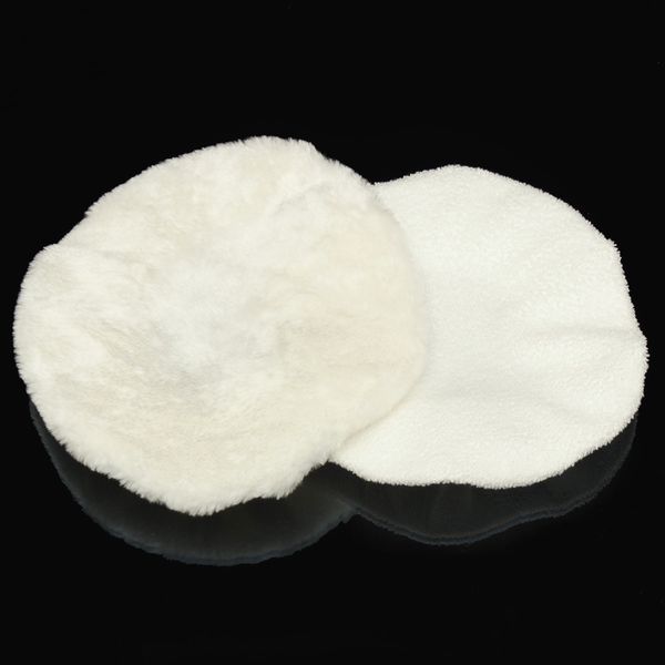 

wholesale- 2pcs soft wool auto car polishing bonnet buffer pads for 9 inch 10inch car polisher