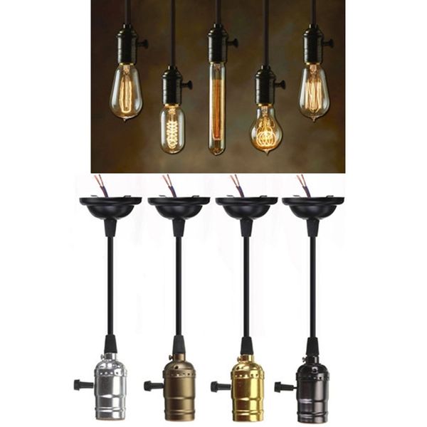 

Wholesale- Antique Edison Bulb Aluminum E27 Lamp Accessories Socket Holder Vintage