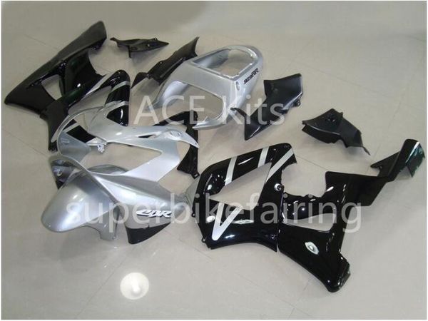 3 omaggi Kit carenatura moto per HONDA CBR900RR 00 01 CBR 900RR 929 2000 2001 Set carenature ABS Nero argento AF5