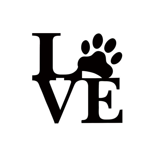 

car stying pet love paw decal sticker car vinyl new design car accessories graphics decals personality style jdm
