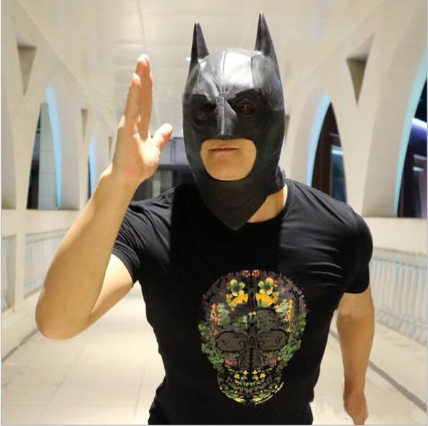 

горячие продажи бэтмен маски для взрослых хэллоуин маска анфас латекс caretas фильм брюс уэйн косплей игрушка реквизит с высоким качеством