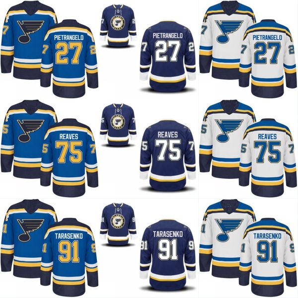 

Youth St. Louis Blues Jersey 55 Colton Parayko 75 Ryan Reaves 91 Vladimir Tarasenko Custom Hockey Jerseys Any Name and Any Number