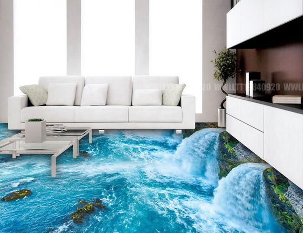 

mural painting ps sea world bathroom kitchen 3d floor self adhesive wallpaper