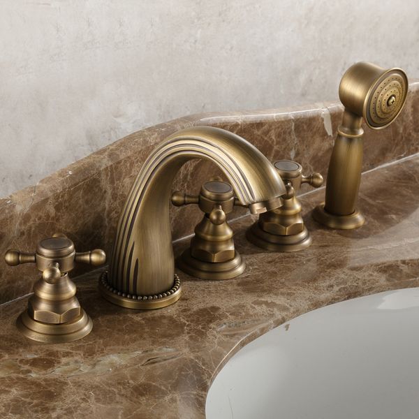 2019 Luxury Antique Waterfall Bathtub Faucet Bathroom Bath Tub
