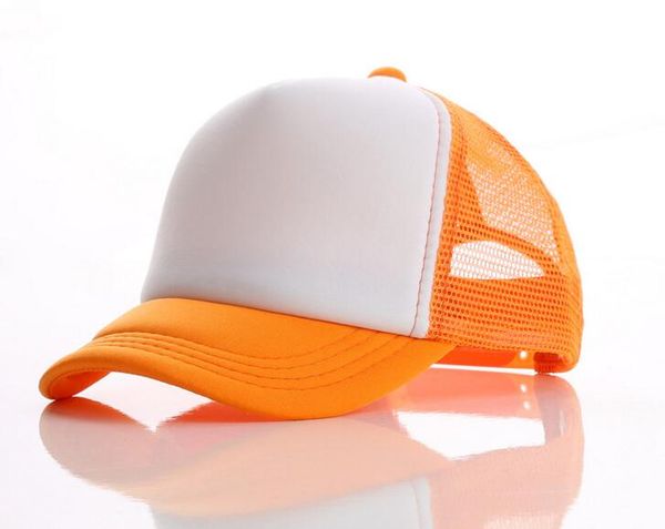 

14 colors blank trucker cap mesh snapback kids trucker hats shipping hats acept caps logo custom made efipi, White;black