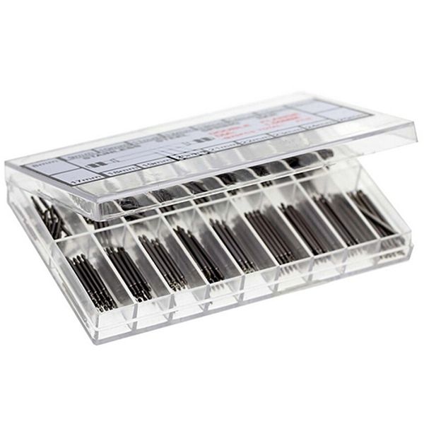 

wholesale- 360pcs 8mm - 25mm stainless steel watch band spring bars strap link pins tool store 51, Black;brown