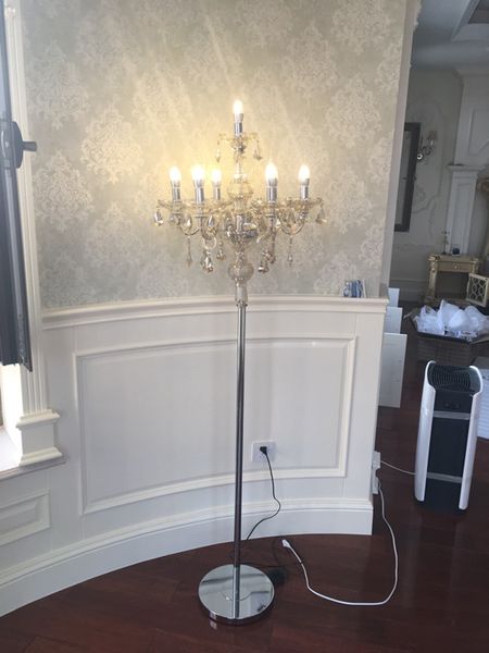 

american silver floor lamp idyllic mediterranean bookroom k9 crystal floor lights model room restaurant decorative lighting