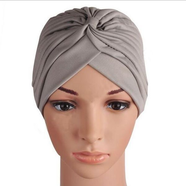 

turbantes mujer cappelli turbante indian turban hat turbante headwrap gorros headband wrap cap cloche bandanas women's hats hjia1114, Blue;gray