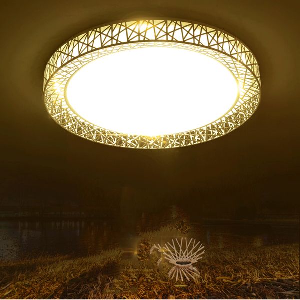 

новый стиль! светодиодный потолочный светильник круглый 24 вт 36 вт 48 вт ac85 ~ 265 в спальня потолочный светильник современная крытая крат