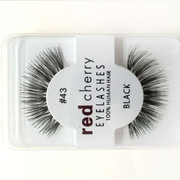 

red cherry false eyelashes wsp 747s m l 523 43 one pair for makeup beauty tools