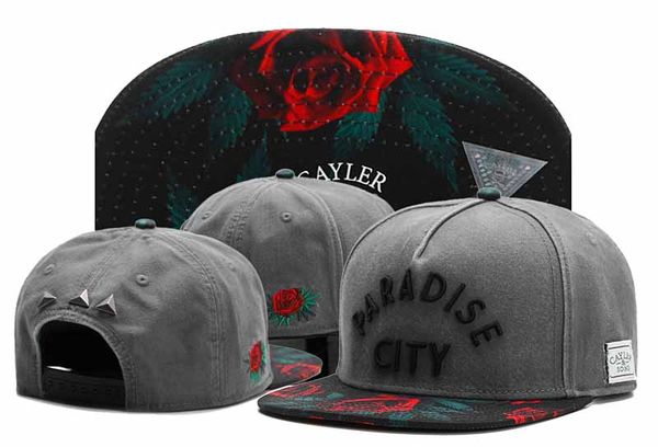 

Новый Cayler Sons цветочные rose PARADISE CITY snapback шляпы регулируемая улица gorras кости хип-хоп бейсболки для мужчин и женщин