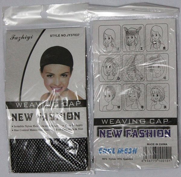 

20 pcs new fishnet weaving wig cap stretchable elastic hair net snood wig caps black color hairnets accessories, Black;brown