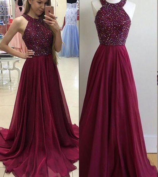 vestiti lunghi eleganti bordeaux